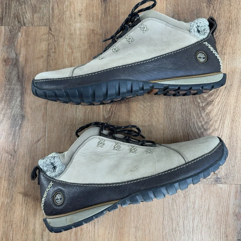 Timberland Smartwool Shoes Mens Size 12 Tan Leather Hiking Camping